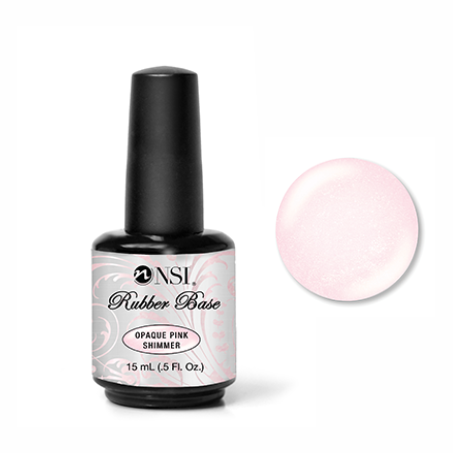 Rubber Base Opaque Pink Shimmer 15ml- HEMA FREE